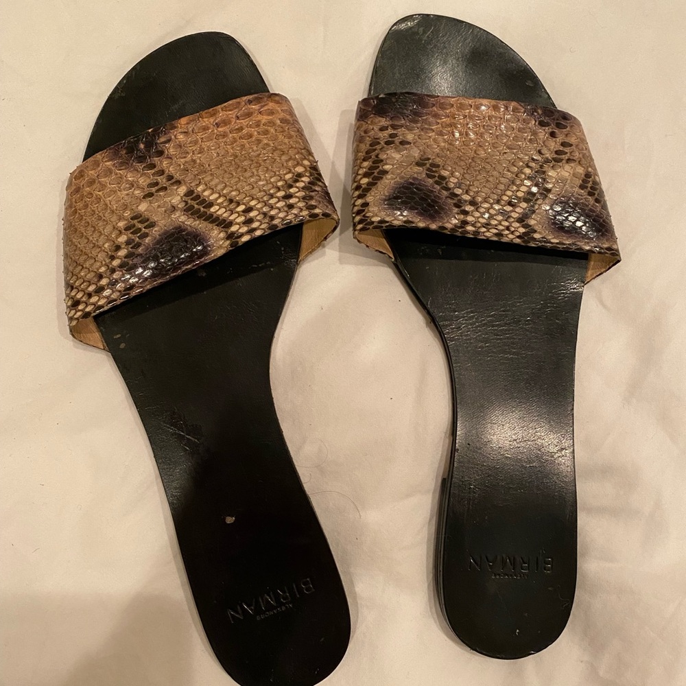 Alexandre Birman snakeskin sandals, size 39